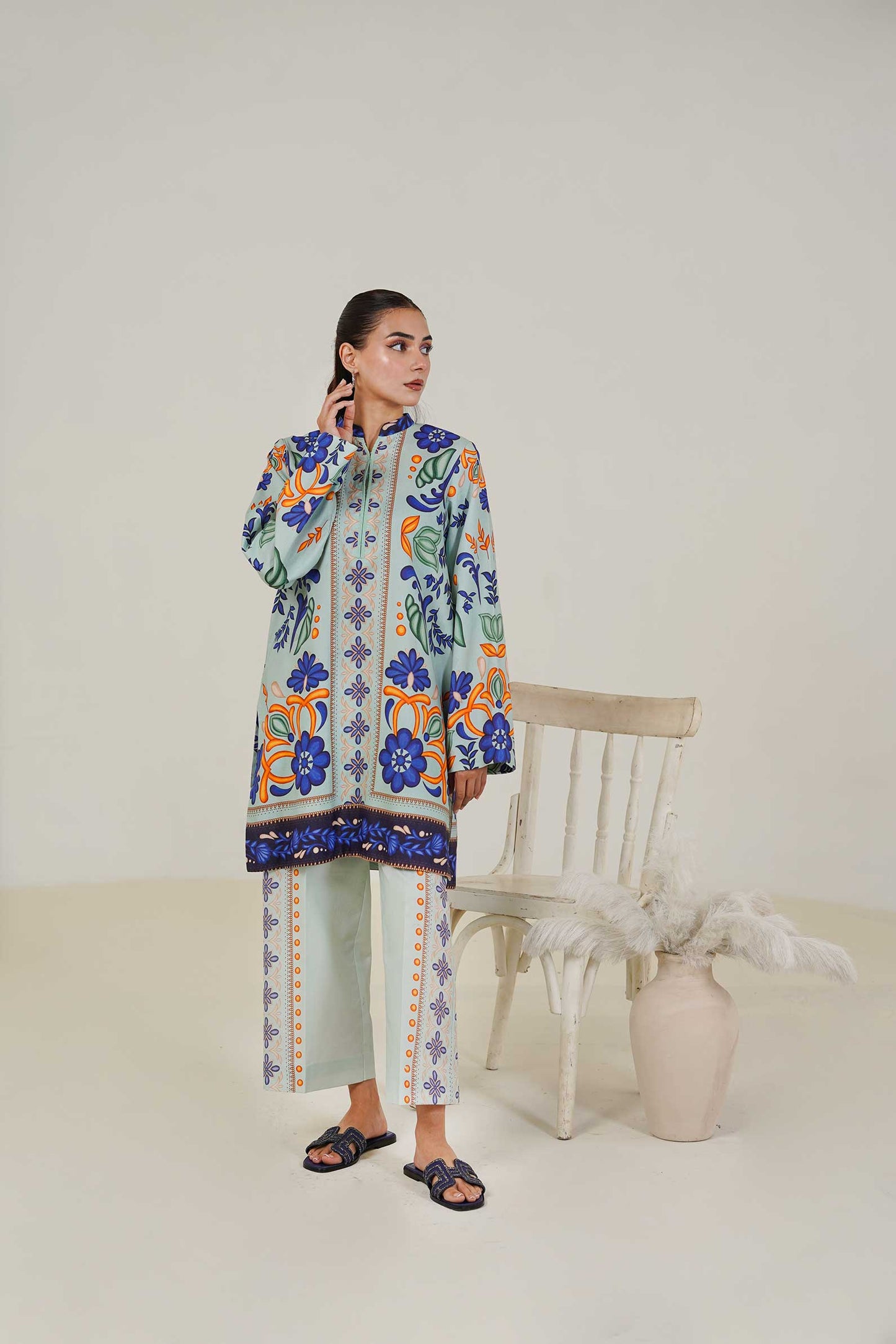 
                  
                    Lawn Co Ord Set D-2
                  
                