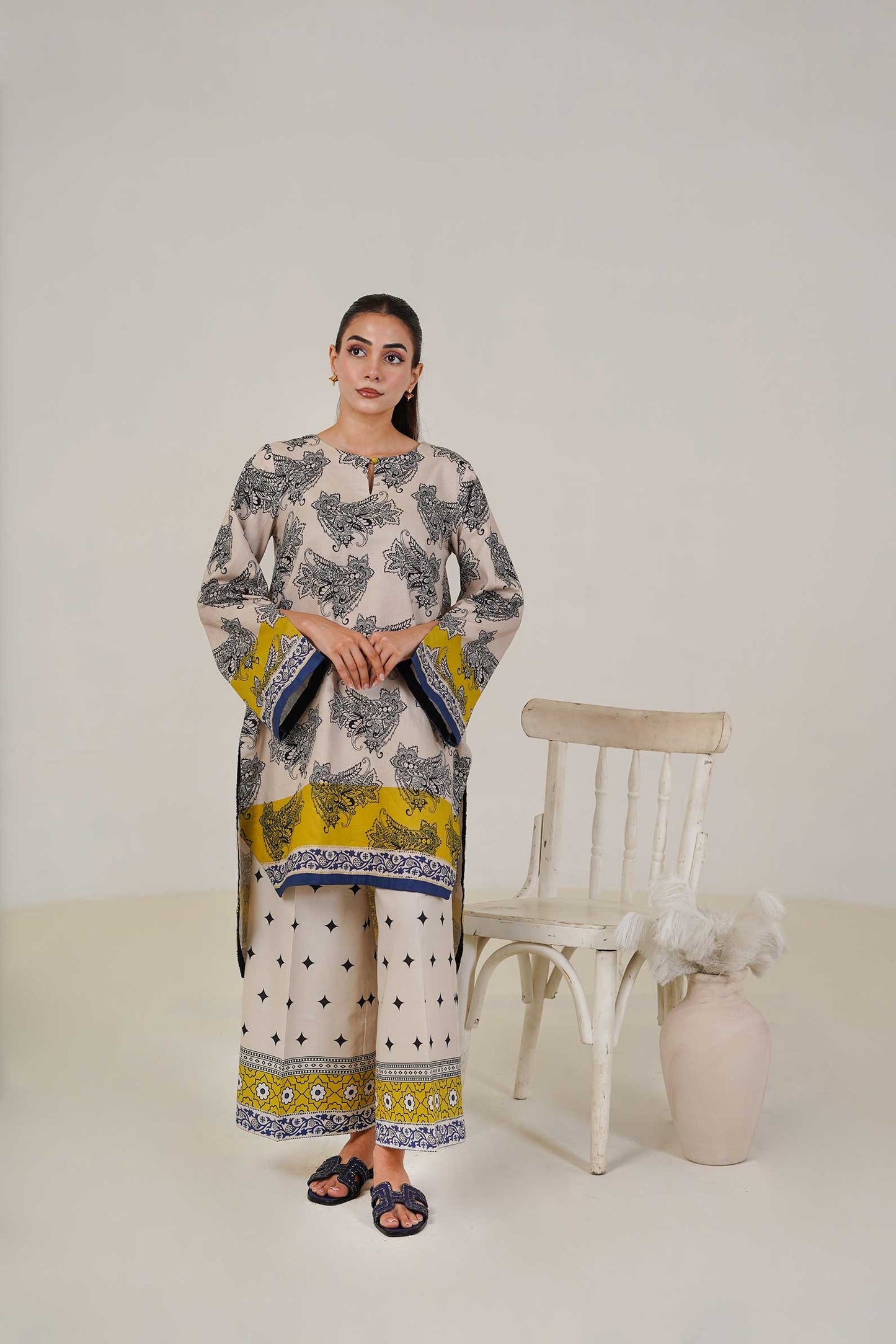 
                  
                    Lawn Co Ord Set D-3
                  
                
