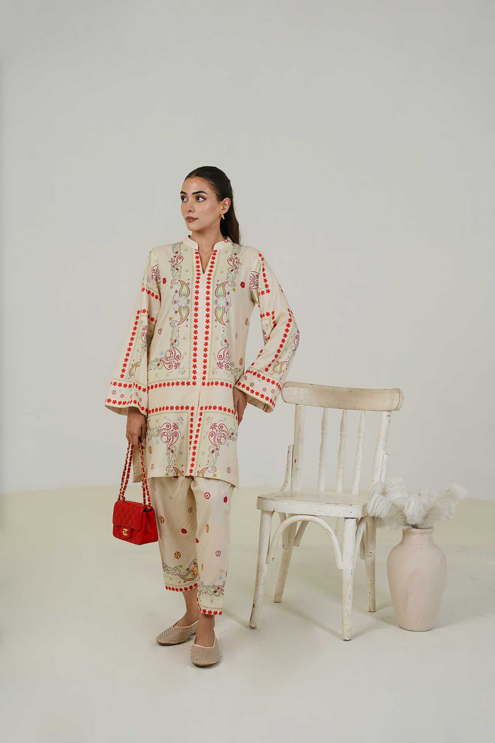 Lawn Co Ord Set D-4
